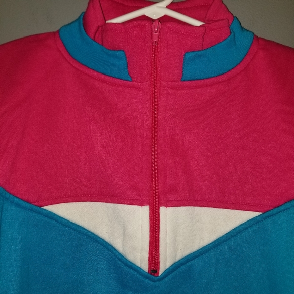 VTG 80's 90's Mister Noah Plus tri-color block pullover sweatshirt size 20W - Picture 3 of 11